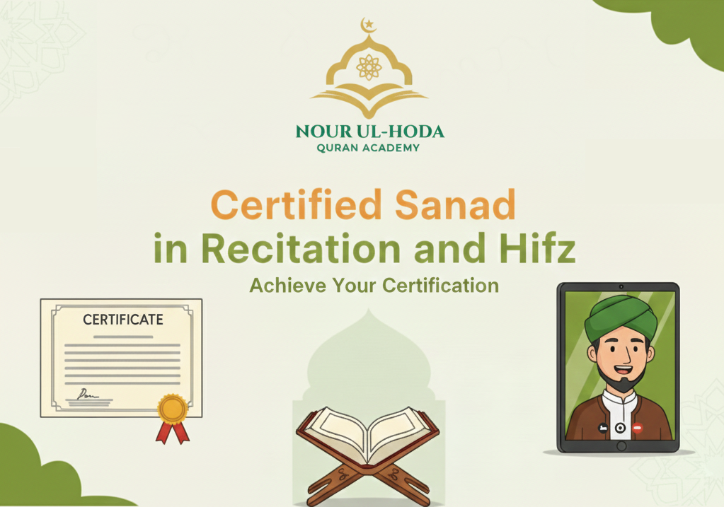 Certified Sanad in the Holy Quran Recitation and Hifz